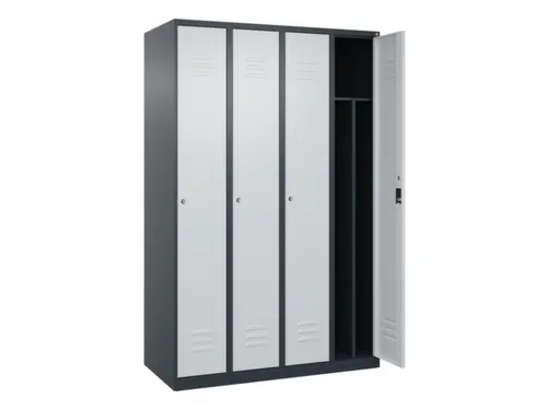 locker voor scheiding van kleding,HxBxD 1850x1200x500mm,4vak