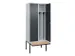 locker voor scheiding van kleding,HxBxD 2120x800x815mm,2vak