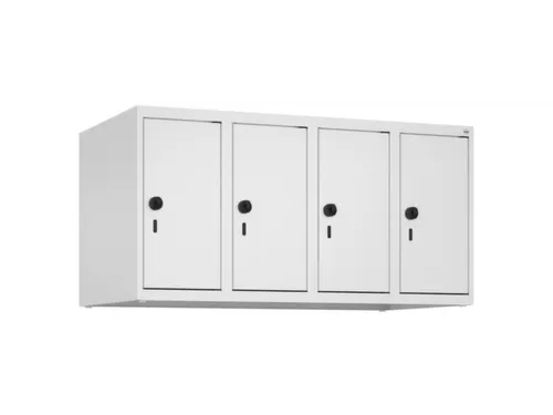 opzetkast,v. locker,4vak.,vak B 250mm,HxBxD 500x1000x500mm,vleugeldeur