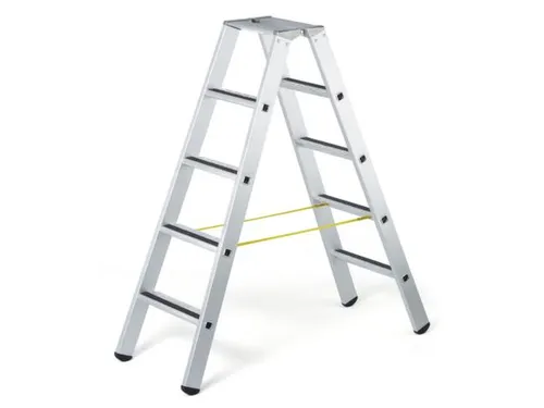 veiligheidsladder,beide zijden,2x5treden m. R13-laag,balk L 1,42m