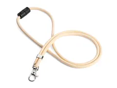 Textielkoord Gerecycled PET Met Karabijnhaak Beige 10 Stuks