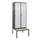 locker met bank,HxBxD 2120x800x815mm,2vak,vak B 400mm,draaigrendel