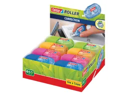 Correctieroller Tesa ecoLogo 5mmx6m mini doos à 16 stuks assorti