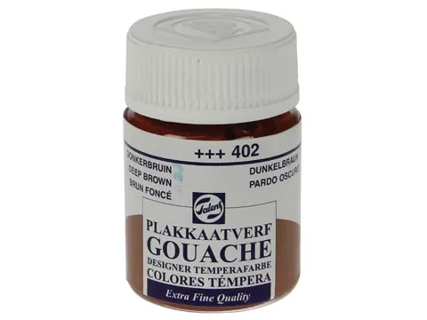 plakkaatverf Extra Fijn flacon van 16 ml, donkerbruin