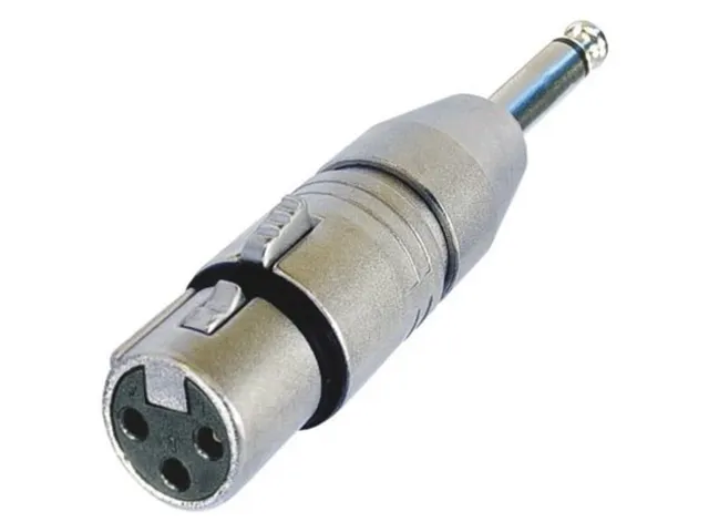 Neutrik - 3-Polige XLR Vrouwelijk Naar Mono 1/4 Inch Plug