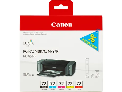 Canon 6402B009, Normaal rendement, Cyaan, Magenta, Mat Zwart, Rood, Ge
