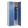 locker,HxBxD 1850x800x500mm,2vak,vak B 400mm,cil.-slot,staand op vloer