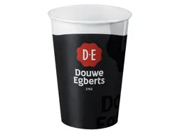 Beker karton Douwe Egberts 180ml zwart 100 stuks