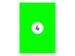 Gekleurde Etiketten 105x148mm Fluor Groen 42122