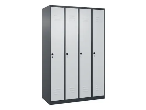 locker voor scheiding van kleding,HxBxD 1850x1200x500mm,4vak