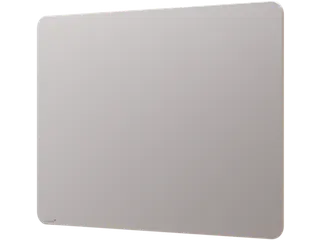 Mat Glasbord 90x120cm Warm Grey Ronde Hoeken - 1