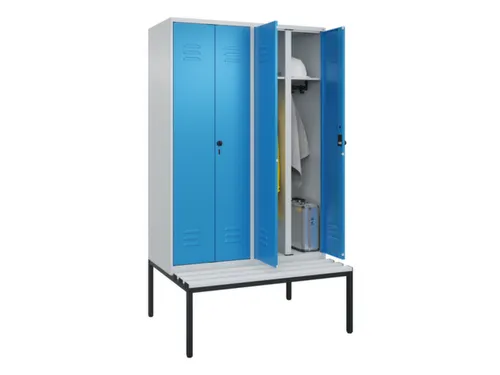 locker voor scheiding van kleding,HxBxD 2120x1200x815mm,4vak