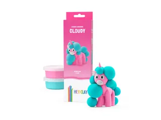 Hey Clay Klei set Rainbow Unicorns Cloudy Eenhoorn 3 delen - 3