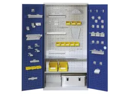 Gereedschapskast 1950x1000x500mm Geperforeerd Ral7035 Ral5010