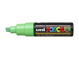 Verfstift Posca PC8K Brede punt 8mm schuin fluor groen - 2