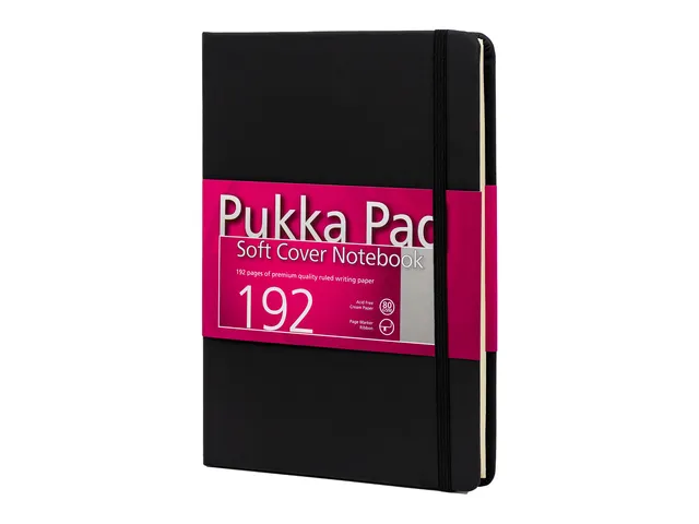 Carnet de notes Pukka Pad B5 ligné noir