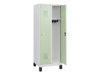 schoollocker,HxBxD 1630x600x500mm,2vak,vak B 300mm,cil.-slot,voeten - 1