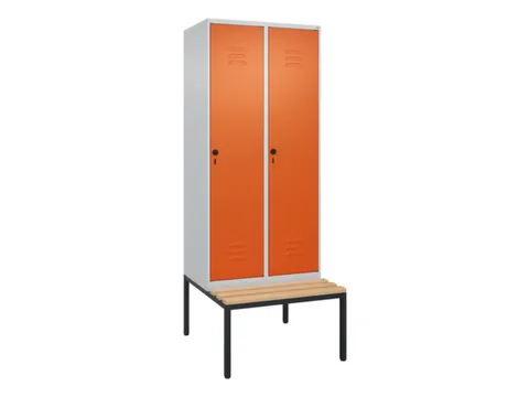 locker voor scheiding van kleding,HxBxD 2120x800x815mm,2vak