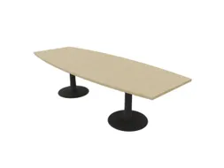 vergadertafel,HxBxD 740x2800x1100mm,vatvormig
