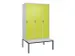 locker voor scheiding van kleding,HxBxD 2120x1200x815mm,3vak