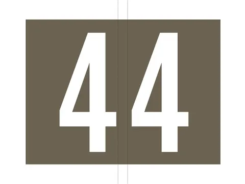 Jalema codetab 4 Grijs gelamineerd, rol van 500 tabs