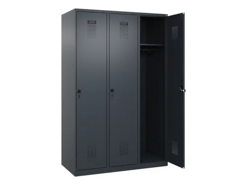 locker,HxBxD 1850x1200x500mm,3vak,vak B 400mm,draaigrendel