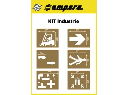 Sjablonenset,Industriesymbolen,V. Vloermarkeerapparaat,Speciaal Karton
