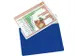 zichtpaneel,DIN A4,liggend,blauw,achterzijde magnetisch
