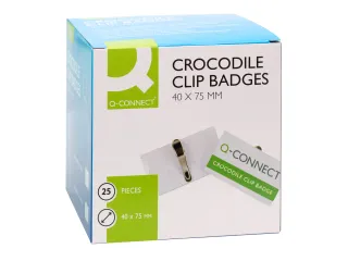 Badge Met Krokodillenklem Incl Blanco Insteekkaart 75x40mm 25 Stuks - 4