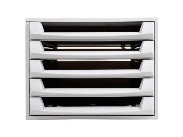 Ladenblok Fantasy Works A4+ met 5 laden open Grijs