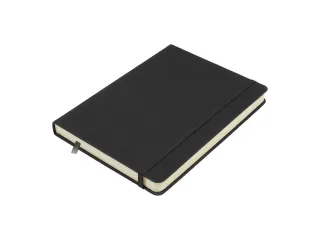 Schetsboek Kangaro A5 zwart PU HC 80 blad 140gr roomwit met elastiek e - 3