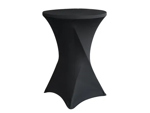 Tafelrok BRASQ voor statafel 80cm zwart