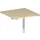 koppelelement voor bureau,90 °,HxBxD 680-820x800x800mm,blad esdoorn