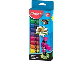 Color'Peps plakkaatverf, 12ml, 12 tubes assorti - 1