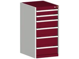 ladekast HxBxD 1000x525x525mm 6laden romp RAL7035 front RAL3004