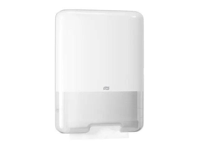 Tork 553000 H3 C-vouw en Z-vouw Handdoek Dispenser Elevation Wit