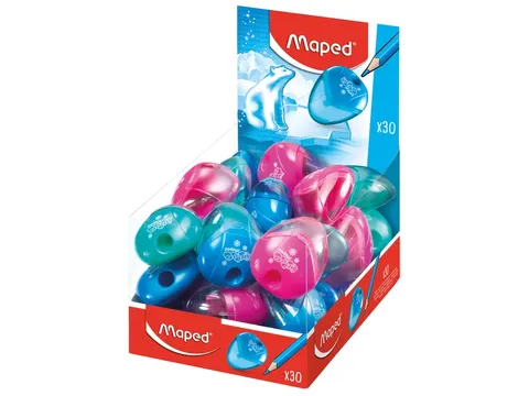 Puntenslijper Maped Igloo 1-gaats display à 30 stuks assorti