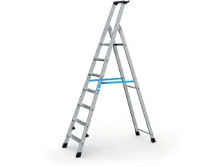 Boktrap Aluminium H 1 48m L 2 26m 7treden Platform Spreidbeveiliging - 4