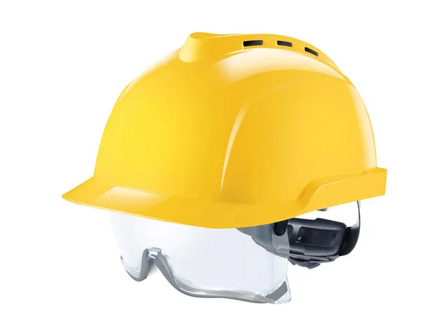 MSA V-Gard 930 geventileerde veiligheidshelm Geel