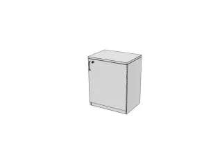 kantoorkast,HxBxD 720x600x445mm,Bl-wit - 1