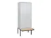 locker voor scheiding van kleding,HxBxD 2120x800x815mm,2vak