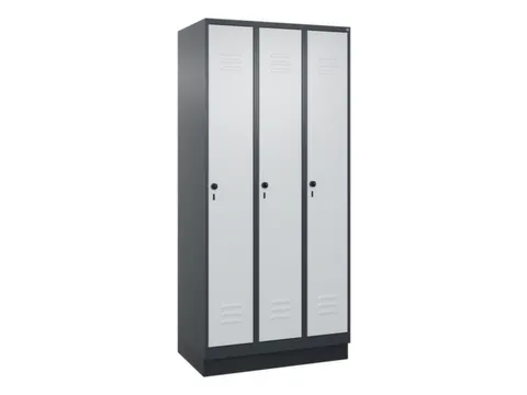 locker voor scheiding van kleding,HxBxD 1950x900x500mm,3vak