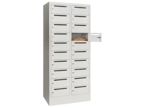 Postsorteerkast 1850x830x500mm 2x10 Vakken Vak B 400mm Met Postsleuf