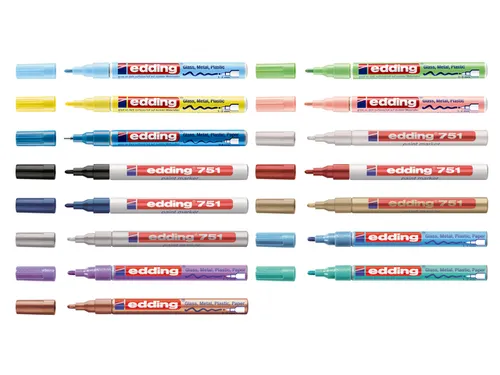 Viltstift Edding 751 lakmarker rond pastel groen 1-2mm