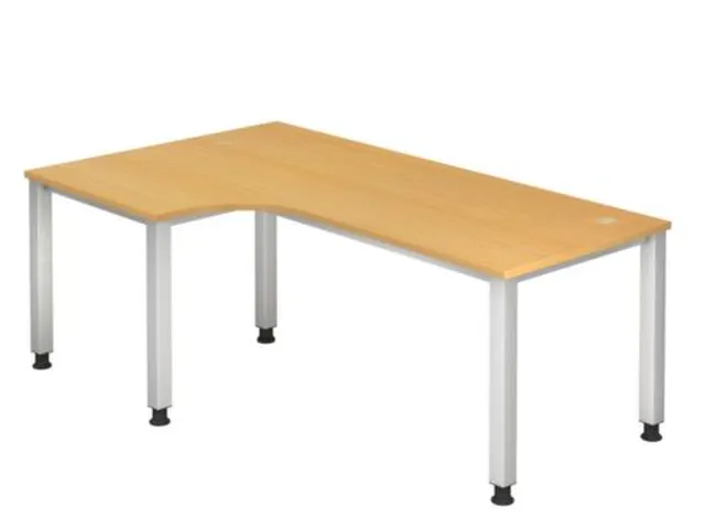 bureau d’angle,HxlxP 680-760x2000x1200mm,panneau bois,90 °