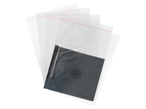MediaRange plastic hoesjes voor 10,4 mm CD-doosjes transparant 100 st
