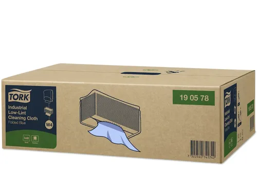 Tork 190578 Industrial Low-lint Gevouwen Reinigingsdoek Blauw W4