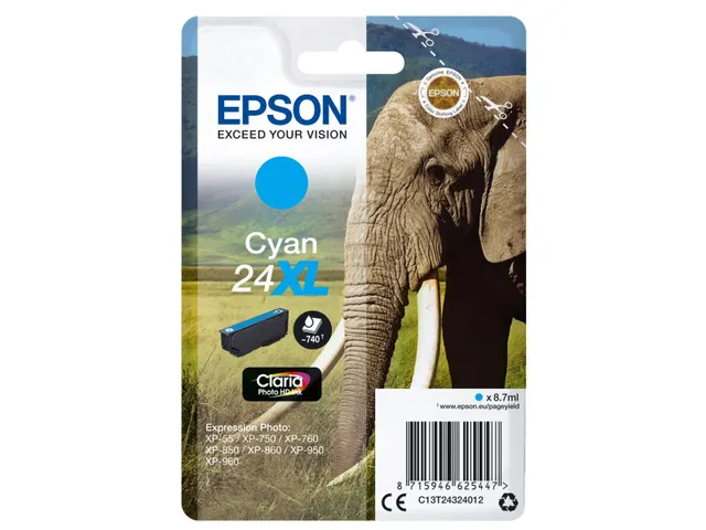 Inktcartridge Epson 24XL T2432 blauw HC C13T24324012