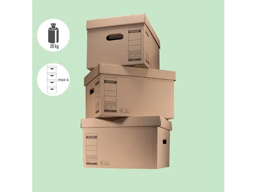 Transportdoos Leitz Premium 335x280x440mm bruin