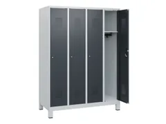schoollocker,HxBxD 1630x1200x500mm,4vak,vak B 300mm,cil.-slot,voeten